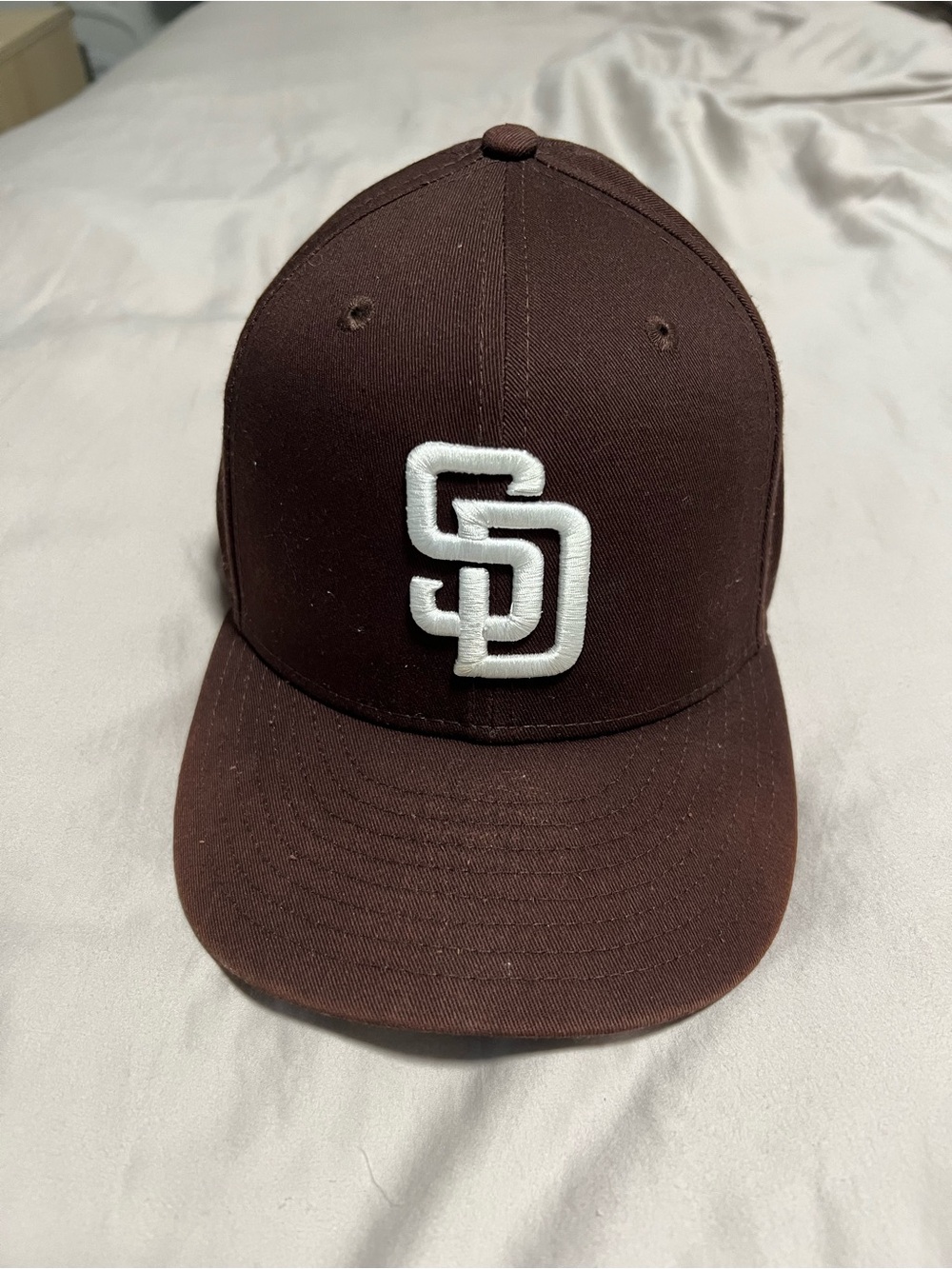 New Era 59FIFTY San Diego Padres Fitted Cap All Brown White Logo 7 3/8